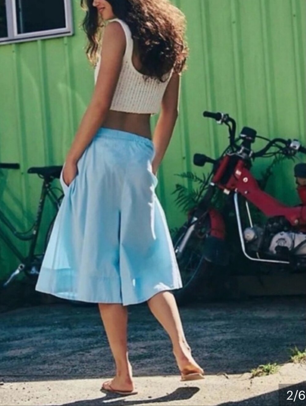 💙MENORCA BERMUDA/CAPRI SHORTS BY "FREE-EST BY "FREE PEOPLE 💙 - Picture 7 of 12